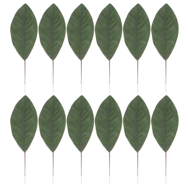 UPGRATOR 12Ud Hojas Artificiales De Magnolia Para Realistas De Tela Sin Olor