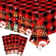 thumbnail image 6 of Moocorvic Christmas Tablecloths Rectangular Holiday Winter Washable Table Cloth for Party Picnic Dinner Decor(54x108inch), 6 of 9