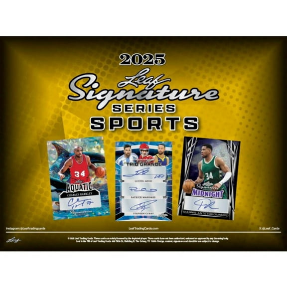 2025 Leaf Signature Series Multi-Sport Box - ( Trading Cards)