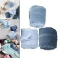 thumbnail image 2 of 3 Rolls Fringe Chiffon Silk Ribbon Wrapping Ribbon 2" x 5 Yards Gifts Wrapping Blue Series, 2 of 9