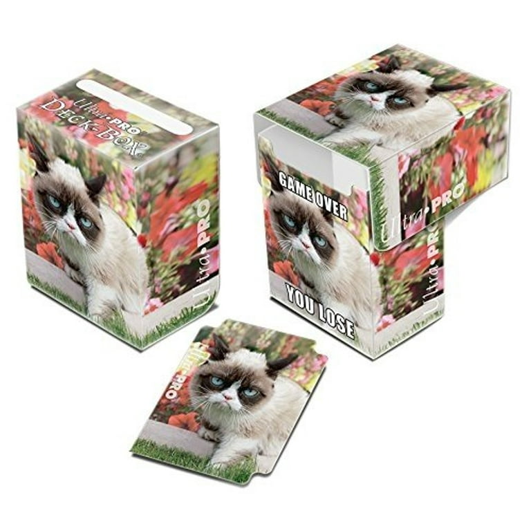 Ultra PRO: Deck Box - Full-View (Grumpy Cat - Flowers) - Walmart.com