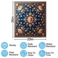 thumbnail image 2 of Blue Floral Pattern Square (2) Dishwasher Magnet Cover Decorative Sticker for Home Cabinet Kitchen 23" x26", 2 of 5