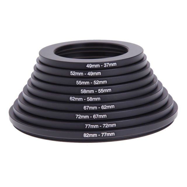 Anillo adaptador de filtro para lente de cámara, juego de 18 anillos de filtro, adaptador de anillo de filtro, pieza, funcionalidad versátil