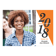 School Color Graduation Thank You Card