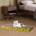 thumbnail image 1 of Cat Scratcher Cardboard Scratching Lounge Beds Play Kitten Scratch Pad Nests Straight44.5x21x44cm, 1 of 8