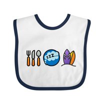 Inktastic Surfing Eat Sleep Surf Boys or Girls Baby Bib