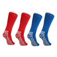 thumbnail image 1 of Nobles Chaussettes Antidérapantes Extra Larges TTTG pour Pieds Enflés et Dème - TTTG Extra Larges (4 Paires 2 Bleues 2 Rouges), 1 of 4