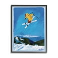 thumbnail image 2 of Stupell Industries Winter Athlete Ski Jump Snow Sports Design by Sarah Baker, 2 of 5