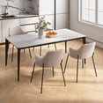 thumbnail image 2 of Gymax Ergonomic Dining Chairs, Beige (Set of 4), 2 of 10