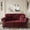 Burgundy, variant on YWEN 63" Velvet Chesterfield Sofa with Rolled Arms & Nailhead Trim, Modern Upholstered 2-Seater Button Tufted Couch with High Resilience Cushion & 2 Pillow, Easy Assembly, for Living Room