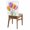White, variant on Spring Orange Chair Back Covers Set of 4 Purple Pink X-ray Tulip Flower Leaf Retro Removable Dining Chair Slipcovers Washable Seat Protector for Restaurant Party Banquet Kichen Decor