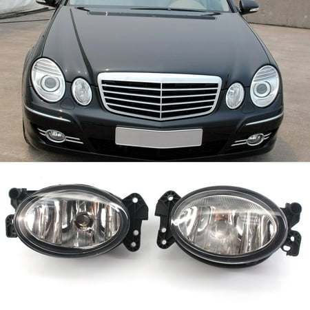 

GWONG Fog Lamps Reliable Anti-corrosion ABS Multifunctional Driving Light L/R A1698201556 A1698201656 for Mercedes-Benz E-Class W211 07-09
