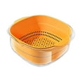thumbnail image 4 of Colador de cocina Tazón de colador Lavabo de verduras Multiusos Cocina Tazón de lavado de frutas Cestas de drenaje de verduras para la limpieza de Amarillo Gloria Cesta de drenaje, 4 of 9