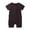 Z01_Brown, variant on QUOTAY Baby Boy Girl Baby Romper Clothes Solid Ribbed Bodysuit Jumpsuit Outfits Dark Green,0-3 Months