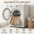 thumbnail image 7 of SIXHOME 2' x 4' Bath Rug Non-Slip Absorbent Bathroom Runner Rug Quick Dry Thin Soft Woven Boho Floor Mat Durable Textured Look Beige, 7 of 7