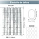 thumbnail image 4 of Cortina de Ducha para Baño, Cortinas de Regadera Impermeable de Patrón Cuadrado Grande con Ganchos, Cortina de PEVA Antimoho, para Duchas de Baño y Bañeras, 4 of 4