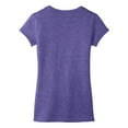 thumbnail image 6 of Yellow Rooster Women's Juniors Very Important V-Neck Cotton/Polyester Tee Heathered Purple 3XL, 6 of 6