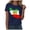Navy, variant on GEWSEY Women's Iran Lion Sword Sun Crew Neck Short Sleeve Patriotic T-Shirt (Wine, S)
