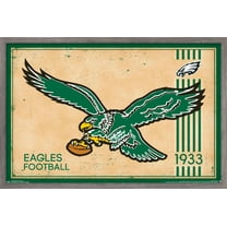 NFL Philadelphia Eagles - Retro Logo 14 Wall Poster, 14.725" x 22.375", Framed