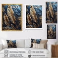 thumbnail image 4 of Designart "Gold Feather Glamour I" Glam Feather Canvas Art Print, 4 of 5