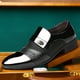 thumbnail image 3 of Zapatos de cuero para hombre, zapatos casuales de negocios, zapatos formales de otoño y verano de talla grande, zapatos casuales sin cordones y transpirables para hombre, 3 of 6