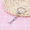 thumbnail image 3 of Alphabet Letter Pendant Keyring Creative Alloy Keychain Cool Car Keyring Handbag Phone Pendant Charms Gift (I), 3 of 7