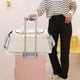 thumbnail image 5 of Bolso de gimnasia con maleta con ruedas, de moda, gran capacidad, separación de seco y húmedo, bolsa de fitness blanca, 5 of 9
