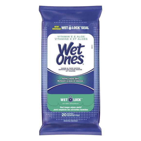 Wet Ones Hand Wipes with Vitamin E and Aloe Wet Wipes