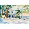 thumbnail image 2 of Calcasola, Stephen 32x23 Black Ornate Wood Framed with Double Matting Museum Art Print Titled - Bermuda Watercolor, 2 of 4