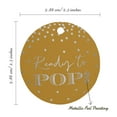thumbnail image 6 of Inkdotpot Pack Of 50 Real Silver Foil Paper Tags Ready To Pop Baby Shower Favor Hang Tags, 6 of 7