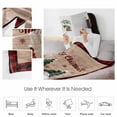 thumbnail image 4 of Christmas Dwarfs Throw Flannel Blanket 30x40In Xmas Snowflakes Retro Wooden Red Plaid Super Soft Cozy Bed Blanket, Lightweight Plush Fuzzy Bed Throw for Bedroom Sofa Couch Living Room, 4 of 4