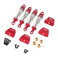 thumbnail image 2 of TISHITA 4Pcs RC Car Shock Absorbers Replacement Kit with Hydraulic Suspension Accessories And Metal Mounts Suitable for Improving The Ride of The RC Car red, 2 of 8