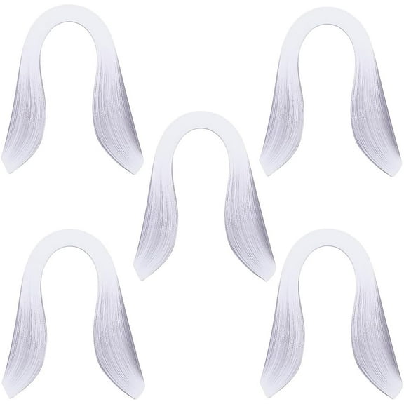 600pcs White Quilling Paper Strips Set Width 3mm Length 39cm Origami Paper Quilling Art Strips for Craft Enthusiast Adults Beginner DIY Hand Craft Christmas