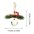 thumbnail image 2 of DAMAI Rustic Christmas Jingle Bell Ornaments with Pinecones & Berries, 3.5 inch Christmas Tree Pendant with Wind Chime for Christmas Tree,Mantel,Home, 2 of 6