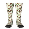 thumbnail image 1 of Fotbe Cute Bear Calcetas Divertidas Estampadas para Hombre y Mujer, Calcetas de Algodón hasta la Rodilla para Caminar, Correr, Enfermería y Embarazo, 1 of 6