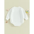 thumbnail image 3 of Liacowi Baby Boys Girls Romper Colorful Letter Print Long Sleeve Bodysuits 6 12 18 24 Months Newborn Spring Fall Onesie Clothes for Girls Boys, 3 of 8