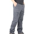 thumbnail image 3 of Mens Cargo Trousers Elastic Waist Men Work Trousers with Pocket Cargo Joggers Men Gray XL, 3 of 3