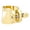 Multicolor, variant on Vandoren Optimum Ligature and Plastic Cap for V16 Baritone Saxophone; Gilded; Includes 3 Interchangeable Pressure Plates