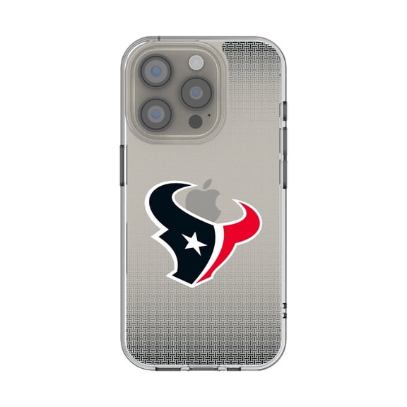 Houston Texans Linen Logo iPhone Clear Case
