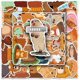 thumbnail image 1 of Animal Marmot Stickers - 50 Pcs Cartoon Waterproof Decals DIY for Party Supplies PVC Decoration, 1 of 5