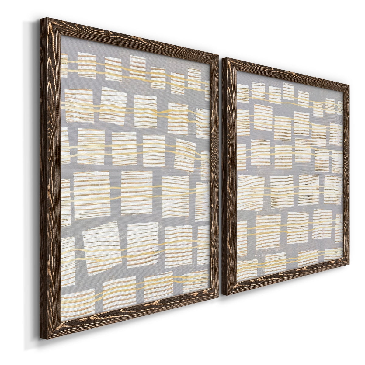 Networks I - Premium Framed Canvas 2 Piece Set - Ready to Hang