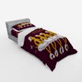thumbnail image 3 of Animal Duvet Cover Set, Funny Ballerina Dancing Monkeys with So Boring to Be Normal Words Print, Bedding Set with Shams and Fitted Sheet, 3 Sizes, by Ambesonne, 3 of 3