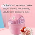 thumbnail image 6 of Mini Ice Cream Maker Machine 500ml, 12W Electric Gelato & Sorbet Maker for Homemade Frozen Yogurt, Quick 15-Minute Dessert Maker with One-Touch Control, Peach(wwx), 6 of 8