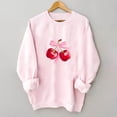 thumbnail image 6 of CLOISE Women Sweatshirt Printed Oversized Sweatshirts Crewneck Long Sleeve Hoodies Shirts Pink Drop Shoulder Basic Blouses Fall Soft Y2k Outfits XL, 6 of 7