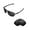 Black, variant on Walleva Emerald Polarized Replacement Lenses for Oakley Plaintiff Squared Sunglasses