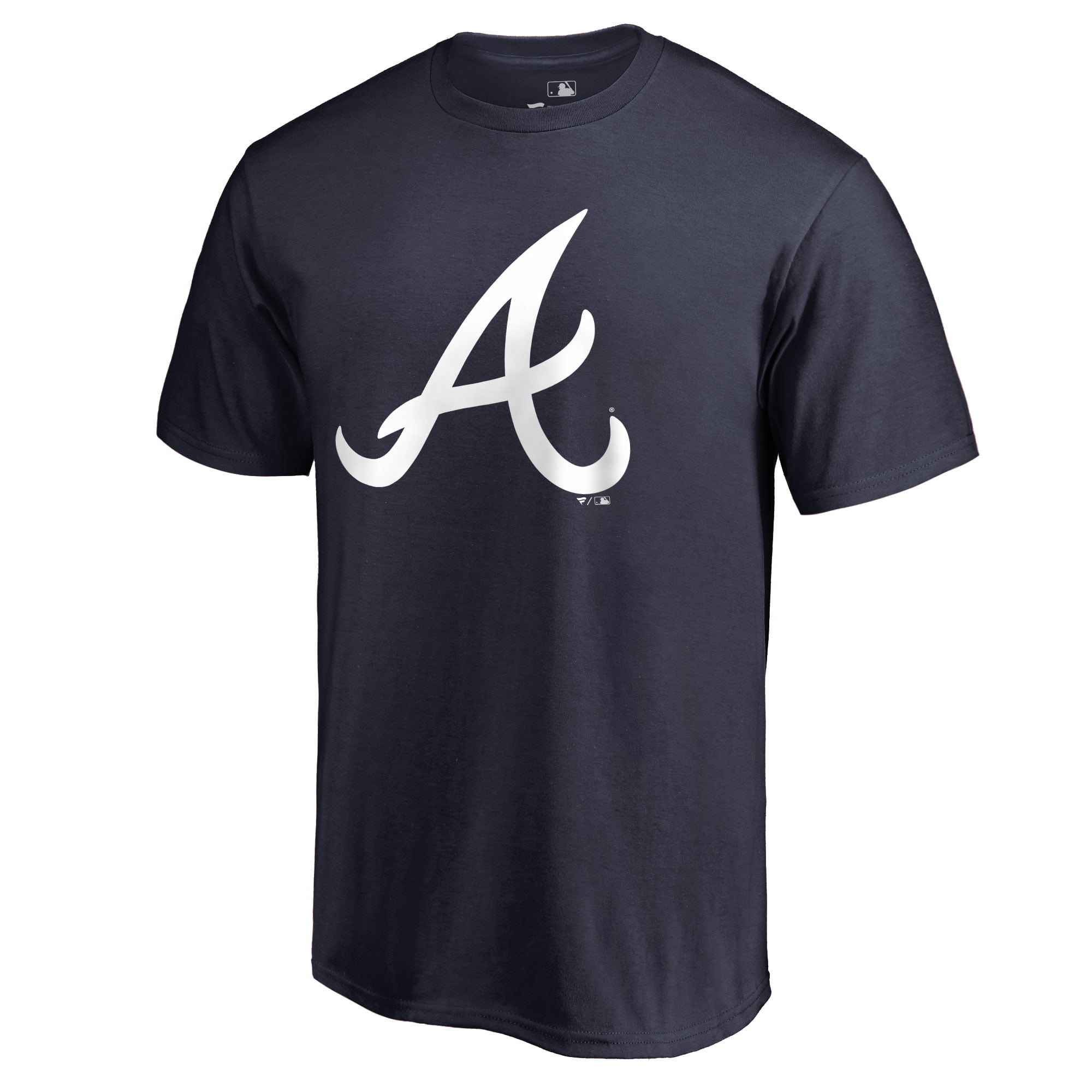 Atlanta Braves Team Color Primary Logo T-Shirt - Navy - Walmart.com ...