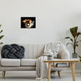 thumbnail image 2 of Stupell Industries Cozy Dog Sleeping Quilt Animal Animals & Insects Painting Black Framed Art Print Wall Art, 2 of 5
