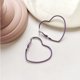thumbnail image 5 of Pendientes de aleación con forma de corazón de lavanda para mujer, elegantes y decorativos., 5 of 5