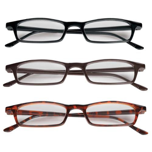 NEO Lightweight Half Eye Unisex 4.00 Reading Glasses, 3 Pair - Walmart ...