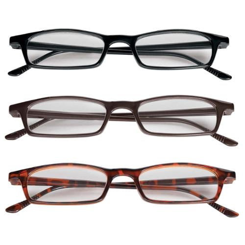 NEO Lightweight Half Eye Unisex 4.00 Reading Glasses, 3 Pair Walmart